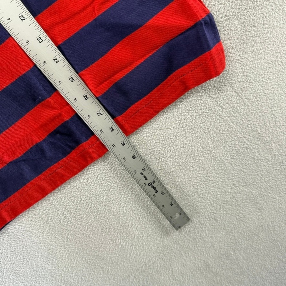 Vintage Gant Polo Shirt Mens XL Red Blue The Rugger Striped Deadstock 70s ivy - Picture 4 of 8
